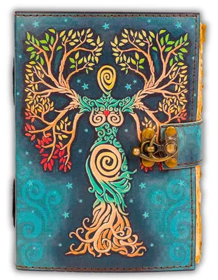 Imagen del producto de Omgoods - Cuaderno Vintage - Cuaderno para escribir - Diario para hombres/mujeres - Organizador personal - 200 páginas - 18 x 13 x 3 cm