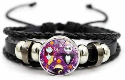 Produktbild von Weihnachten Lederarmband schwarz verstellbar Paar Schmuck Geschenk