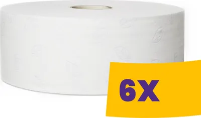 Produktbild von TORK Großrollen-Toilettenpapier Jumbo 2-lagig weiß 360 m 6 Rollen