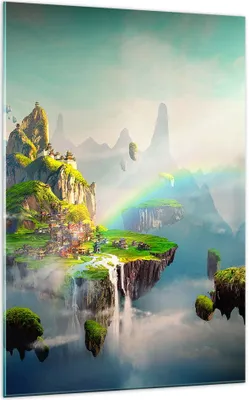 Produktbild von Bilder auf glas - Einteilig - Abstraktion Natur - 70x100cm - Glasbilder - Wandbilder - Bilder - zum Aufhängen bereit - Wanddekoration aus Glas - Glas Bilder - Wandbild auf Glas - GPA70x100-3469