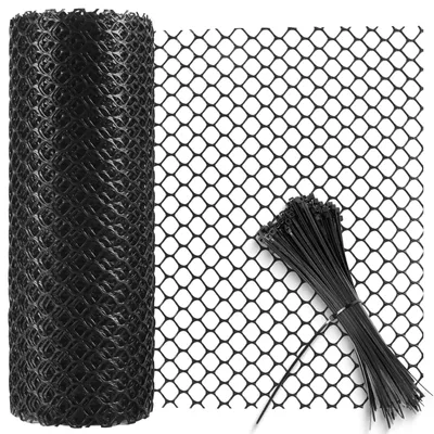Zdjęcie produktu dla Siatka plastikowa o wymiarach 40 cm x 10 m, idealna do ogrodów i jako ochrona