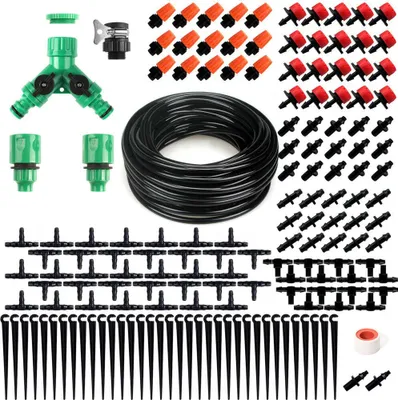 Productafbeelding van UMHULLING 40M Mistkoeling, irrigatiesysteem, micro-druppelirrigatie set, tuinsysteem voor bewatering van terras en planten, automatische waterafgifte