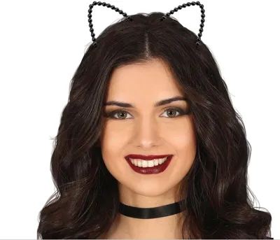 Produktbild von Guirca Metallisches Katzen-stirnband One Size