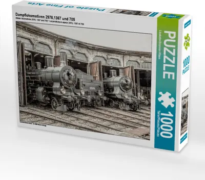 Produktbild von CALVENDO Puzzle Dampflokomotiven 2978,1367 und 705 | 1000 Teile Lege-Größe 64x48cm Foto-Puzzle für glückliche Stunden