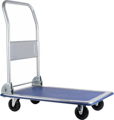 Produktbild von pavo Stahl-Plattformwagen Tragkraft: 150 kg schwarz/blau