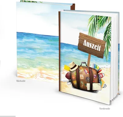 Produktbild von Leeres Notizbuch DIN A5 - Reisebuch mit leeren Seiten - Geschenk Urlaub Reise