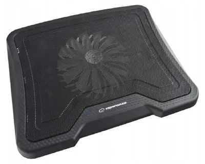 Produktbild von Esperanza Schwarzer Laptop-Kühler für bis zu 15,6" – Effizient & Leise