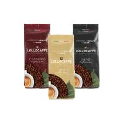 Produktbild von Lollo Kaffeebohnen Verkostungsset: Schwarz, Klassisch und Gold 1 kg x 3 Lollo Caffè