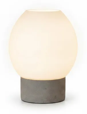 Produktbild von Kleine LED Tischlampe Johannesburg mit Betonfuß & Opalglas – Villeroy & Boch