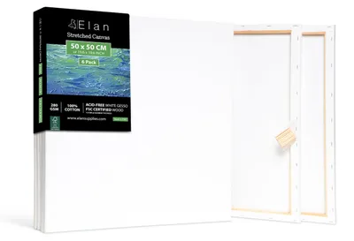 Obrázok produktu pre Solidchoice – Súprava 6 plátien (50x50 cm) vyrobených zo 100% bavlny