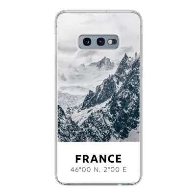 Produktbild von MuchoWow® Handyhülle Schutzhülle Hülle für Samsung Galaxy S10e Frankreich - Berge - Schnee Silikon Softcase Handy Hülle - Handy