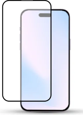 Obrázek produktu pro 1 balení ochranného krytu displeje IPHONE 15 z tvrzeného skla 9H