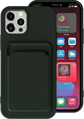 Produktbild von König Design Hülle kompatibel mit Apple iPhone 12 Pro Kunststoff Soft Handyhülle - Handy Case Grün