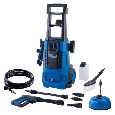 Produktbild von Scheppach Elektro Hochdruckreiniger HCE2600 | 2400 W Motor | max. 180 bar Druck | 5 m Hochdruckschlauch | inkl. Zubehör