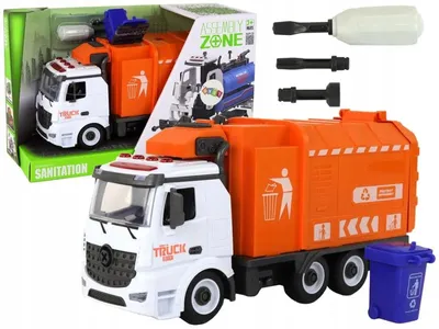 Obrázek produktu pro Swede Rozmontovací Popelářské Auto s košem zvuk světlo