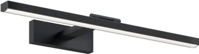Obrázek produktu pro LED zrcadlové světlo Kov 4000 K neutrální bílé světlo 820 lm 5 cm vysoké Černé podlouhlé Moderní nástěnné svítidlo Koupelna