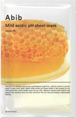Image de Abib Masque en feuille à Ph Acide Doux Miel Fit 30 ml