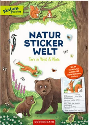 Produktbild von Natur-Stickerwelt: Tiere in Wald und Wiese