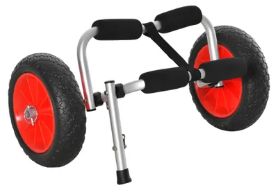 Obrázek produktu pro Skládací hliníkový vozík na kajak s popruhy, nosnost 70 kg