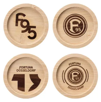 Produktbild von Fortuna Düsseldorf Holzuntersetzer 4er-Set