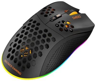 Immagine prodotto di Deltaco GAM-120 - Destro - Ottico - Wireless RF + USB Type-A - 6400 DPI - Nero