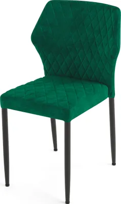 Produktbild von Louis Stapelstuhl Grün, velours gepolstert, feuerhemmend, 49x57,5x81,5cm (BxTxH), 52002