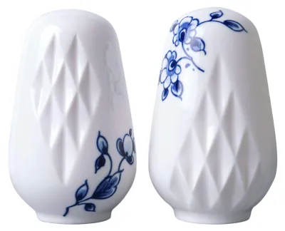 Heinen Delfts Blauw – Blau Vouw Peper- en zoutstel – Bild 1