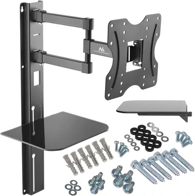 Produktbild von Wandhalterung mit Ablage, 23-42 Zoll, 200x200 VESA, für LCD-, LED- und Plasma-Fernseher