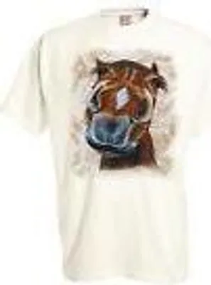 Produktbild von Kinder-T-Shirt mit Pferdemotiv - Sassi - 08129 weiß - aus der ©Kollektion Bötzel - Gr. 110-164 Größe - 110/116
