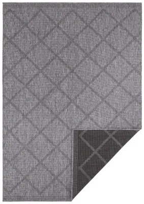 Zdjęcie produktu dla Dywan czarny grafitowy dwustronny 80x150 cm