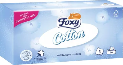 Produktbild von Foxy Baumwolle, Weiß, Zellulose, Monochromatisch, 90 Stück(e)