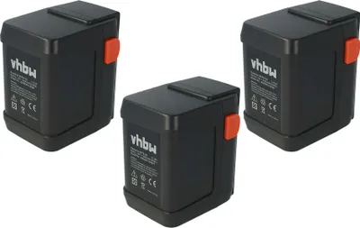 Produktbild von vhbw 3x Akku kompatibel mit Gardena AccuCut 450 Li (8841-20) Grasschere, Strauchschere Heckenschere Gartengeräte (3000mAh 18V Li-Ion)