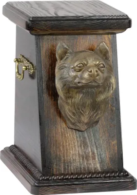 Obrázok produktu pre Čivava dlhosrstá - urna na popol psa, elegantná urna so sochou, pamätná urna s popiersím psa značky Art-Dog