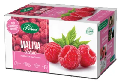 Obrázok produktu pre Bifix Malinový ovocný čaj 20 čajových vrecúšok