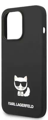 Imagen del producto de Funda de silicona Karl Lagerfeld, diseño Choupette, para iPhone 14 Pro Max - Color