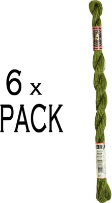 Produktbild von 6x DMC Perlgarn Stärke 8, 25 m, 115AR/8-937, VPE
