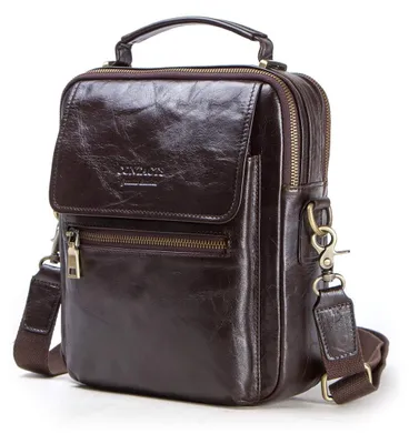 Imagen del producto de Bolso de mensajero de cuero elegante para hombres