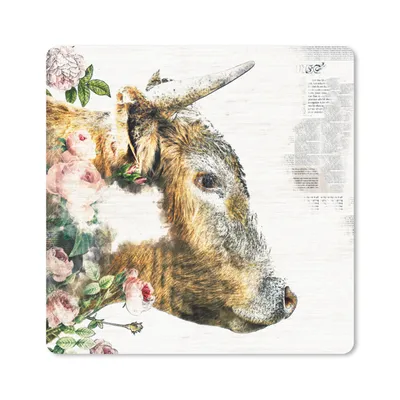 Produktbild von MuchoWow® Mauspad Mousepad Schottischer Highlander - Goldener Highlander 30x30 cm - Mousepads - Maus Mat - Pad - Mausunterlage - Gaming
