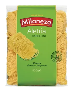 Produktbild von Milanesa Aletria Capellini – 500 g – Feine Fadennudeln aus Portugal