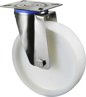 Obrázek produktu pro Otočné kolečko D.200mm Trgf.300kg Ku.plate L129xW106mm BS ROLLEN