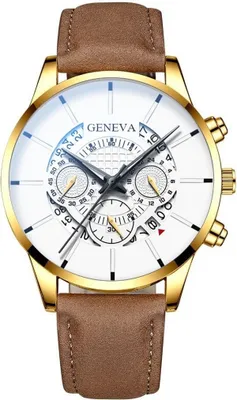 Produktbild von Stylische Brad Herrenuhr in Braun und Goldrosa – Eleganz für jeden Anlass KP23741