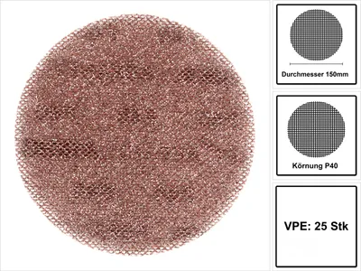 Produktbild von Mirka Schleifscheiben Abranet ACE HD Ø150 mm Grip P40 150 mm 25 Stück AH24102540