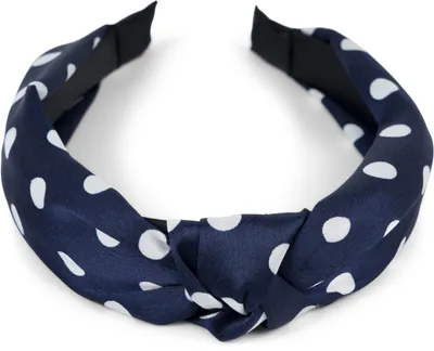 Image de Bandeau pour femmes styleBREAKER à pois et nœuds | large bandeau rétro (5 cm) dans le style rockabilly des années 50 | accessoire flexible à pois pour les fêtes et le quotidien