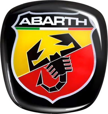 Immagine prodotto di Adesivo Abarth 3D Logo stemma ufficiale per Fiat Grande Punto, anteriore e posteriore, 60 x 65 mm, 71 x 65 mm, rosso