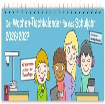 Produktbild von Der Wochen-Tischkalender für das Schuljahr 2026/2027