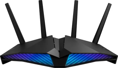Produktbild von Asus WLAN-Router RT-AX82U AX5400, Schwarz, Gaming, Aura-RGB-Beleuchtung, AiMesh-kompatibel, AiProtection Pro, MU-MIMO-Technologie, 265 x 177 x 189 mm (BxTxH)
