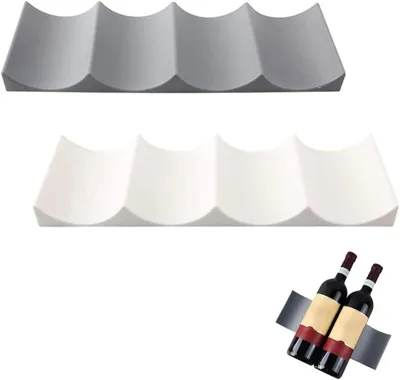Immagine prodotto di Portabottiglie per frigorifero - Set da 2 - Portaflaconi per frigorifero - Organizzatore per bottiglie per frigorifero - Portaflaconi