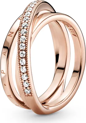 Obrázok produktu pre Pandora Triple Crossed Pavé Ring 189057C01 Dámsky prsteň, veľkosť prsteňa:52
