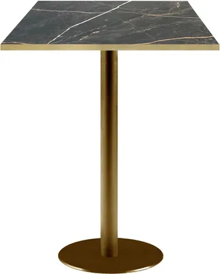 Produktbild von Stehtisch 60 x 60 cm Rom Bistro Marmorfeuer