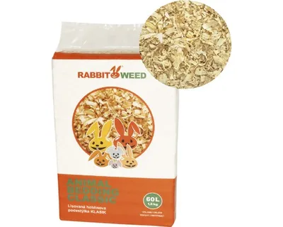 Obrázek produktu pro Hobliny podestýlka lis. KLASIK RabWeed 60 l /1,5 kg